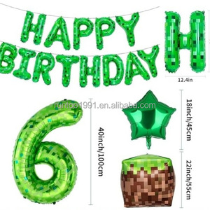 Ensemble de décoration pour fête d'<span class=keywords><strong>anniversaire</strong></span> de garçon sur le thème du camouflage, avec drapeau, décoration de gâteau et ballons en latex - Product Image 6