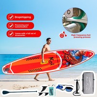 Planche de paddle gonflable SUP 10 pieds, portable, surface antidérapante, durable, pour adultes, pêche, tourisme, océan, rivière, ensemble complet OEM