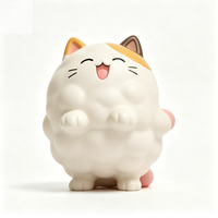 Figurine de chat ronde personnalisable en PVC, boîte mystère, ornements, état neuf, jouet tendance, personnalisation, directement de l'usine