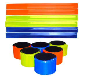 光と切り替えプッシュボタン付き反射バンド、任意のロゴを印刷でき、任意のサイズの反射PVCを行うことができます - Product Image 3