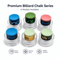 Craie de billard professionnelle Taom V10 Pyro, craie lisse à faible teneur en poussière pour le snooker et les tournois