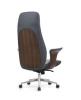 Chaise de bureau pivotante de direction moderne en cuir PU chromé à dossier haut de luxe, couleur personnalisable, vente en gros pour les dirigeants