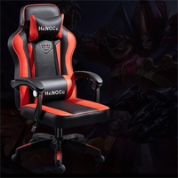 Appuie-tête largeur dossier extra haut nouvelles idées nouvelle chaise de jeu en cuir de soutien d'oreiller lombaire noir de haute qualité