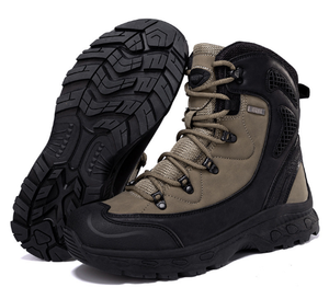 DFB926 Men Waterproof Summer Autumn Winter Outdoor <b>Hiking</b> <b>Boots</b> Arch Support Lightweight Rubber Snow Lace-up Shoe Footwear Field - Product Image 2