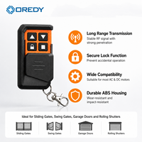 Télécommande OREDY 433 MHz pour ouvre-porte automatique, système de motorisation pour portes coulissantes et battantes