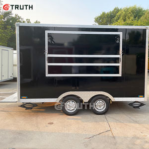 Truth High Quality Street Mobile Bar BBQ Food Truck Cart Travel Camping Camper Hot Dog <span class=keywords><strong>Burger</strong></span> Trailer Van Coffee Food Trailer - Product Image 2