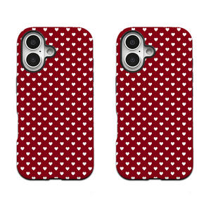 Étui <span class=keywords><strong>de</strong></span> téléphone portable magnétique en TPU <span class=keywords><strong>PC</strong></span> 2 en 1 à pois en forme <span class=keywords><strong>de</strong></span> cœur rouge pour 17 Pro Max 16 Plus 15 14 AIR Personnalisez votre <span class=keywords><strong>photo</strong></span> - Product Image 5