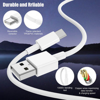 Kabel Data Pengisian Cepat 3A USB ke Type C Grosir Logo Kustom untuk iPhone Android Ponsel Power Bank Smartphone Earphone