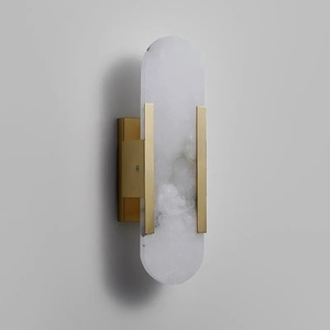 Lámpara de Pared LED Moderna de Hierro y Mármol Natural, Regulable, para Interiores, Dormitorio, Sala de Estar, Pasillo, <span class=keywords><strong>Escaleras</strong></span> - Product Image 5