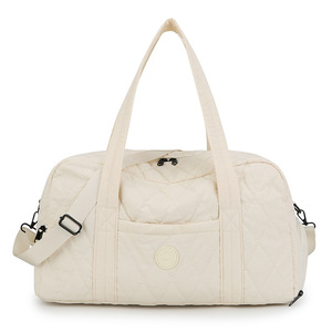 Custom Multi-color Nylon Quilted Diamond Large-capacity for Gym Shopping Portable Lightweight Travel Luggage <b>Bags</b> <b>Ladies</b> Sale - Product Image 2