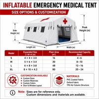 Tente médicale gonflable personnalisée pour les opérations de sauvetage d'urgence et les projets d'hôpitaux de campagne
