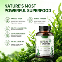 LUVVITA Capsules de Spiruline en Gros : Boostez l'Énergie et le Métabolisme, Antioxydant, Emballage Personnalisé, Sans Ingrédients Artificiels