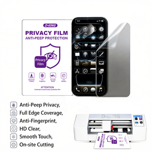 Protection d'écran universelle D-KING anti-espionnage, <span class=keywords><strong>film</strong></span> hydrogel flexible pour machine de découpe de films de protection pour téléphone portable - Product Image 1
