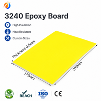 Lámina de Resina Epoxi Fenólica de Fibra Aislante para Baterías de Litio, Tablero Laminado de Tela de Fibra de Vidrio Resistente a Altas Temperaturas 3240