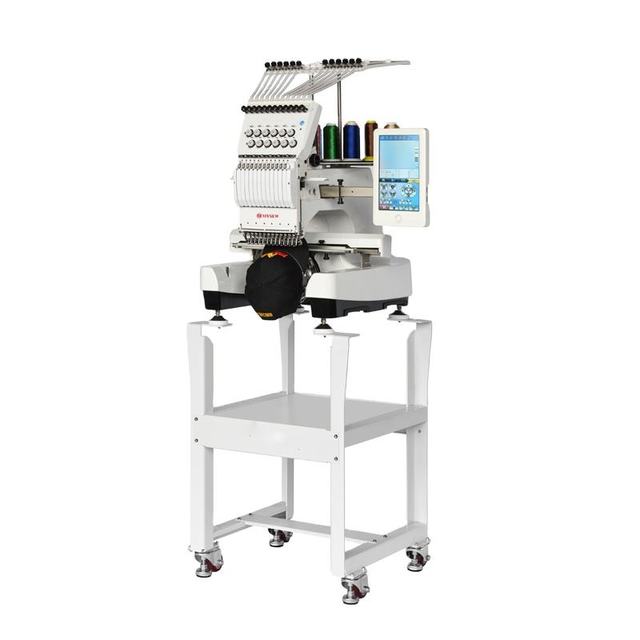 MFS1200 Single Head 12 Needle Computerized Price Industrial Embroidery Machine for T-shirt/flat Embroidery Cap Jacket Logo
