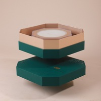 Boîte Cadeau Luxe Motif Nuage, Emballage Vide Haut de Gamme pour Thé, Gâteau, Nid d'Oiseau, Concombre de Mer et Cadeaux Toniques Ronds