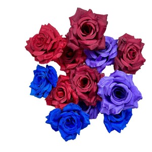 Ramo de Flores Artificiales de Seda con Tres Rosas de Diamante, Decoración para Bodas y Hogar, Producto Terminado Mediante Moldeo por Inyección - Product Image 5