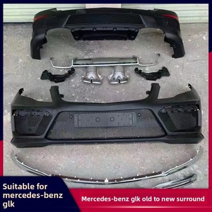 Kit carrosserie style <span class=keywords><strong>AMG</strong></span> 63 pour <span class=keywords><strong>Mercedes</strong></span> Benz <span class=keywords><strong>GLK</strong></span> X204 08-15, pare-chocs avant et arrière AMG63, lèvre arrière, embout d'échappement, modification extérieure de la voiture - Product Image 5