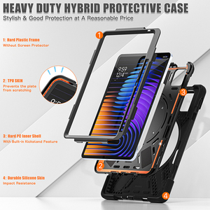 Per RedMi Pad Pro 12.1 pollici antiurto in silicone maniglia cavalletto rotante robusta custodia con tracolla - Product Image 6