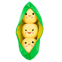 Nouveau Porte-clés Peluche Gousse de Pois Créatif, Doux, Écologique, Durable, Poupée Pois Amusante, Cadeau d'Anniversaire, Poupée pour Machine à Pinces, Vente en Gros