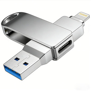 Clé USB 2.0 en métal <span class=keywords><strong>avec</strong></span> logo personnalisé, 128 Go, design pivotant, clé mémoire portable, cadeau promotionnel, impression sérigraphique classique - Product Image 2