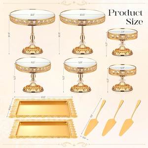 Hot Selling Crystal Eco-Friendly Kitchen <b>Baking</b> Cake and Dessert Decorating Stands with High Quality Cake Tools Dishwasher Safe - Product Image 2