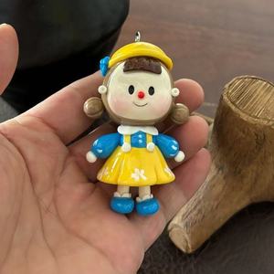 Colgante de bolso colgante de arcilla hecha a mano pura colgante de teléfono móvil Split More Sister llavero para enviar Bgirlfriends regalo encantador exquisito - Product Image 5