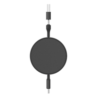 Kabel USB A & Type-C ke Type-C 2 in 1 yang Dapat Ditarik, Kabel Pengisian Daya Super Cepat 240W PD dengan Chip E-Marker Terintegrasi
