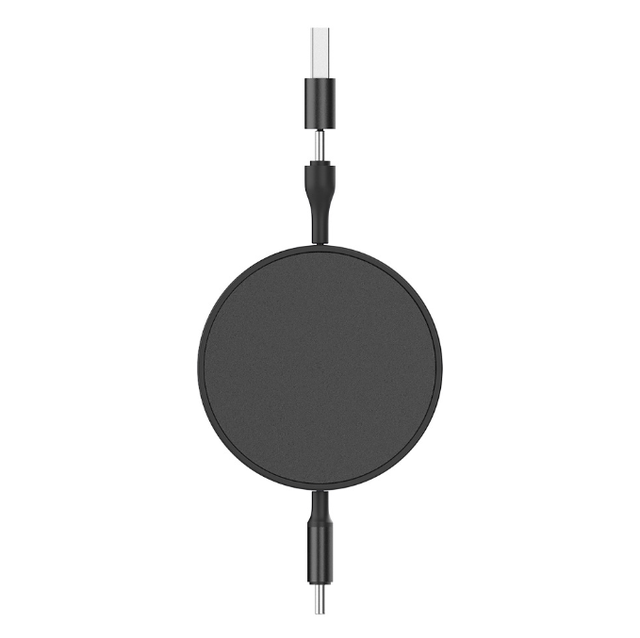Retractable 2 in 1 USB a & Type-C to Type-C Cable, 240W PD Super Fast Charging Cord Built-in E-Marker Chip