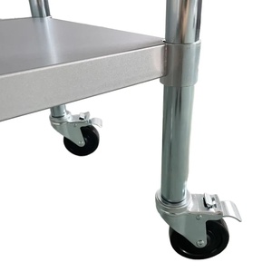 โต๊ะทำงานสแตนเลสแบบเคลื่อนย้ายได้ VICTORY รุ่น Heavy Duty พร้อมล้อ สำหรับโรงงาน/โรงแรม/ร้านอาหาร - Product Image 5