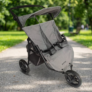 Cochecito de Juguete Doble de Lujo Apexcel para Muñecas, Carrito Combinado OEM ODM, Silla Alta para Bebés, Carrito Tándem para Muñecas de Plástico - Product Image 3