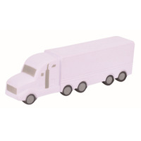 Jouets anti-stress en forme de camion blanc, personnalisables avec logo, en PU, jouets anti-stress en forme de véhicule, vente en gros pour enfants, cadeau