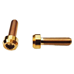 <span class=keywords><strong>Tornillos</strong></span> de Titanio GR5 M7 M8, Precio de Fábrica, Cabeza Interna de 12 Puntas, Tornillo de Rin Dividido, Cabeza Redonda Dorada, Tornillo <span class=keywords><strong>para</strong></span> Rueda <span class=keywords><strong>BBS</strong></span> - Product Image 1