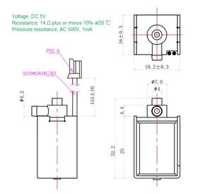 Dc 5v 2 דרך בדרך כלל סגור סתום מים סולנואיד שסתום סולנואיד - Product Image 3