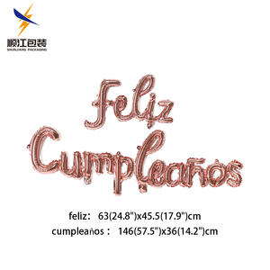 Fiesta personalizada cumpleaños decoración frase 16 32 40 pulgadas globo de aluminio personalizado Mini oro carta Globos letras Globos - Product Image 4