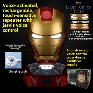 <span class=keywords><strong>Casco</strong></span> de <span class=keywords><strong>Iron</strong></span> <span class=keywords><strong>Man</strong></span> con Control por Voz, Máscara Brillante con Activación Táctil y Componentes Luminosos, Jarvis - Product Image 4