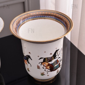 Vases en céramique de luxe pour la décoration de la maison, style européen, vente en gros, décoration pour mariage et fête - Product Image 2