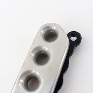 Descensor de Escalada ZW de 4 Orificios, Freno de Cuerda Manual para Escalada en Roca, Equipo de Seguridad y Rescate - Product Image 2