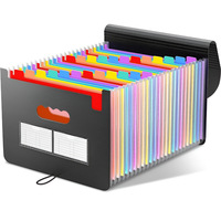 Porte-documents extensible le plus vendu - Organiseur intérieur accordéon coloré, porte-documents grande capacité pour étudiants et bureau