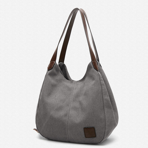 Bolso de ante de diseño de lujo para mujer, cartera hobo de lona a la moda con precio de fábrica - Product Image 2