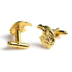 Eagle Design Gold Color Nail Round Stand up Collar Dress <b>Shirt</b> Wedding <b>Cufflinks</b> - Product Image 6