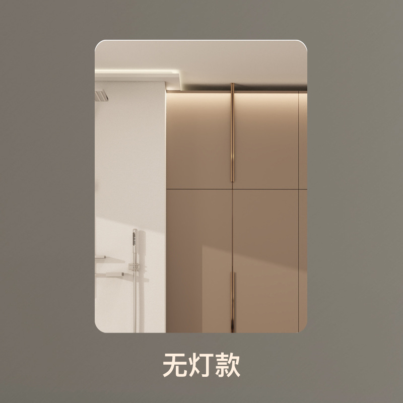 Standard mirror without light (recommended if no power supply is provided).