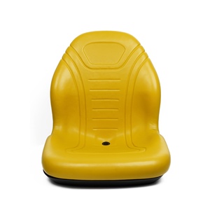 Asiento Universal de Vinilo Amarillo con Respaldo Alto para Cortacésped, <span class=keywords><strong>Tractor</strong></span> de Jardín, UTV/ATV - Product Image 2