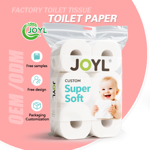 Rouleau de <span class=keywords><strong>Papier</strong></span> <span class=keywords><strong>Toilette</strong></span> Naturel Vierge pour Marques de Salle de Bain, Luxueux, Ultra Doux, et Personnalisable - Product Image 1