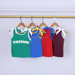 Conjunto Deportivo de Verano para Niños con Ribete de Tela, Top sin Mangas y Pantalones Cortos para Correr, Uso Diario, Fabricante de Marca Privada - Product Image 2