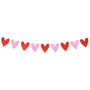 Bannière Joyeuse Saint-Valentin, <span class=keywords><strong>guirlande</strong></span> de fanions en forme de cœur <span class=keywords><strong>rose</strong></span> et rouge pour la décoration de la salle de fête, décoration murale, fournitures de décoration pour mariage et anniversaire - Product Image 5