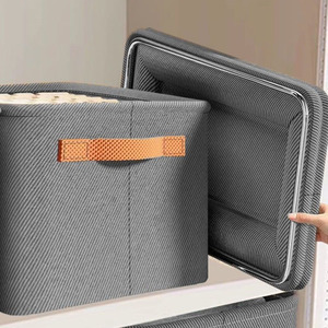 Vải hiện đại ráp Closet Organizer có thể gập lại quần áo lưu trữ <span class=keywords><strong>Box</strong></span> cho quần áo quần đồ chơi - Product Image 1