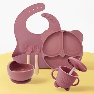 6 Piece Silicone Baby Feeding Set with Suction Bowl and Spoon for Self Feeding Beginners BPA Free Safe - Product Image 6