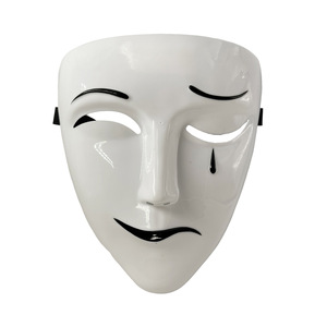 Nhựa Đáng Sợ Mặt Nạ Chú Hề Cho Halloween Người Lớn Người Đàn Ông Lễ Hội Bên Nỗi Nỗi Khổ Và Hạnh Phúc Đạo Cụ Khiêu Vũ Đầy Đủ Mặt Nạ - Product Image 5