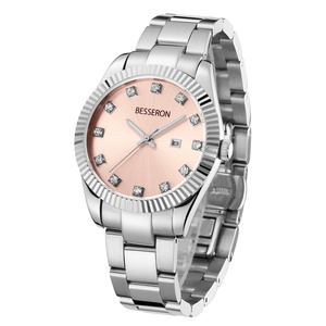 Luxury Women's Quartz <b>Watch</b> Elegant <b>Diamond</b> Crystal Face Stainless Steel Band Gold Silver Rose Gold Waterproof Dress Wristwatch - Product Image 5